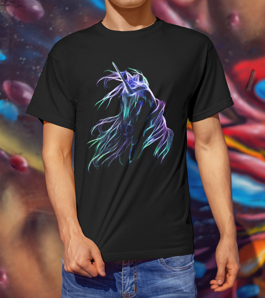 Unicorn In My Heart Neon Fantasy T-Shirt