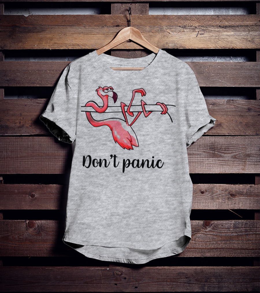 Flamingo Don't Panic T-Shirt