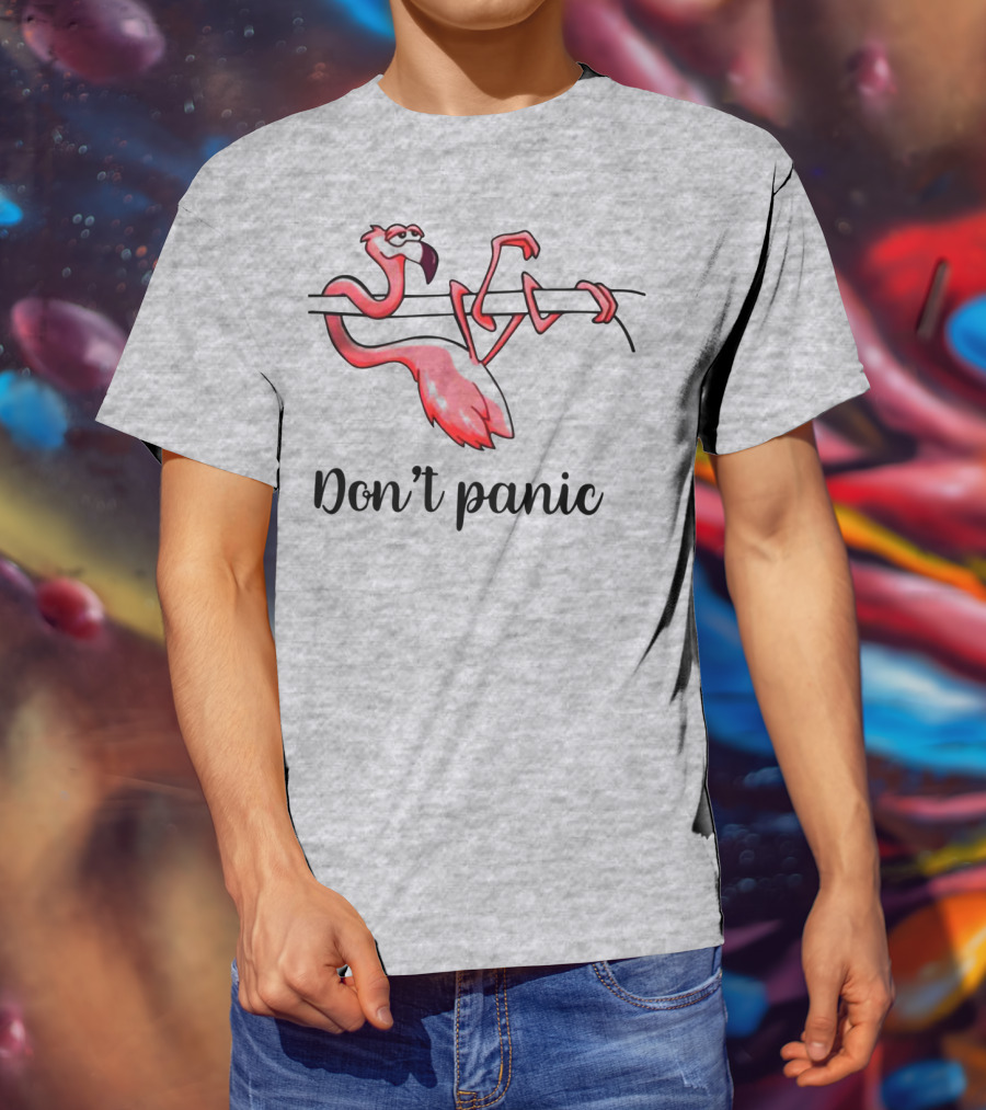 Flamingo Don't Panic T-Shirt