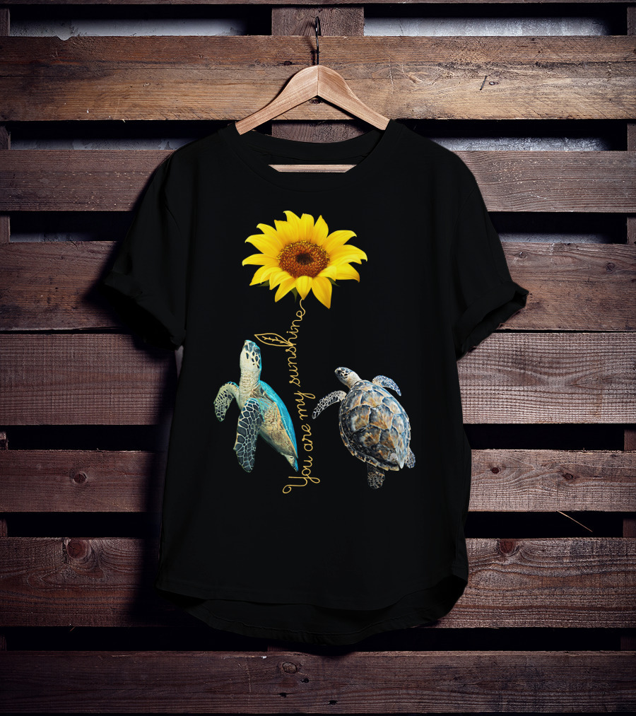 You Are My Sunshine Turtle Sunflower T-Shirt