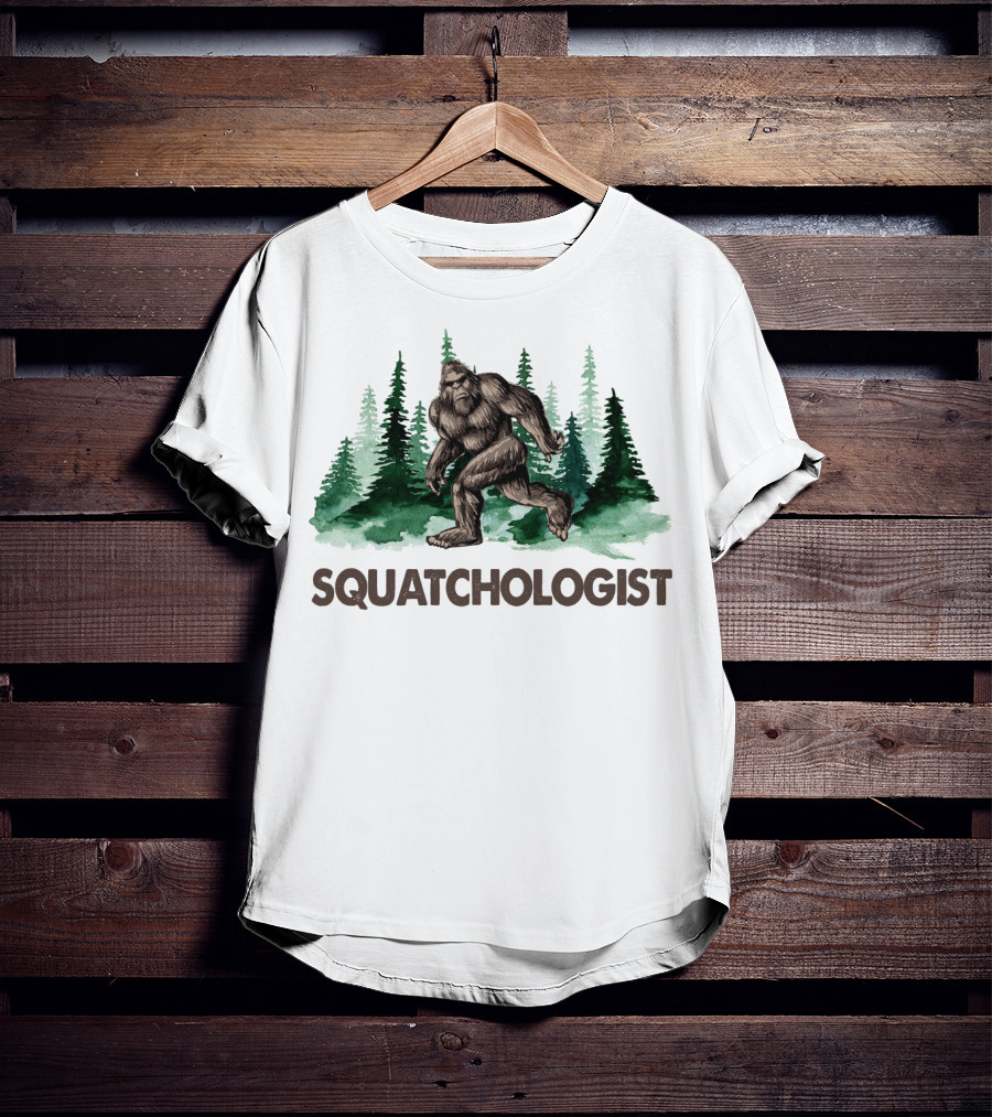 Squatchologist Bigfoot Forest Exploration T-Shirt