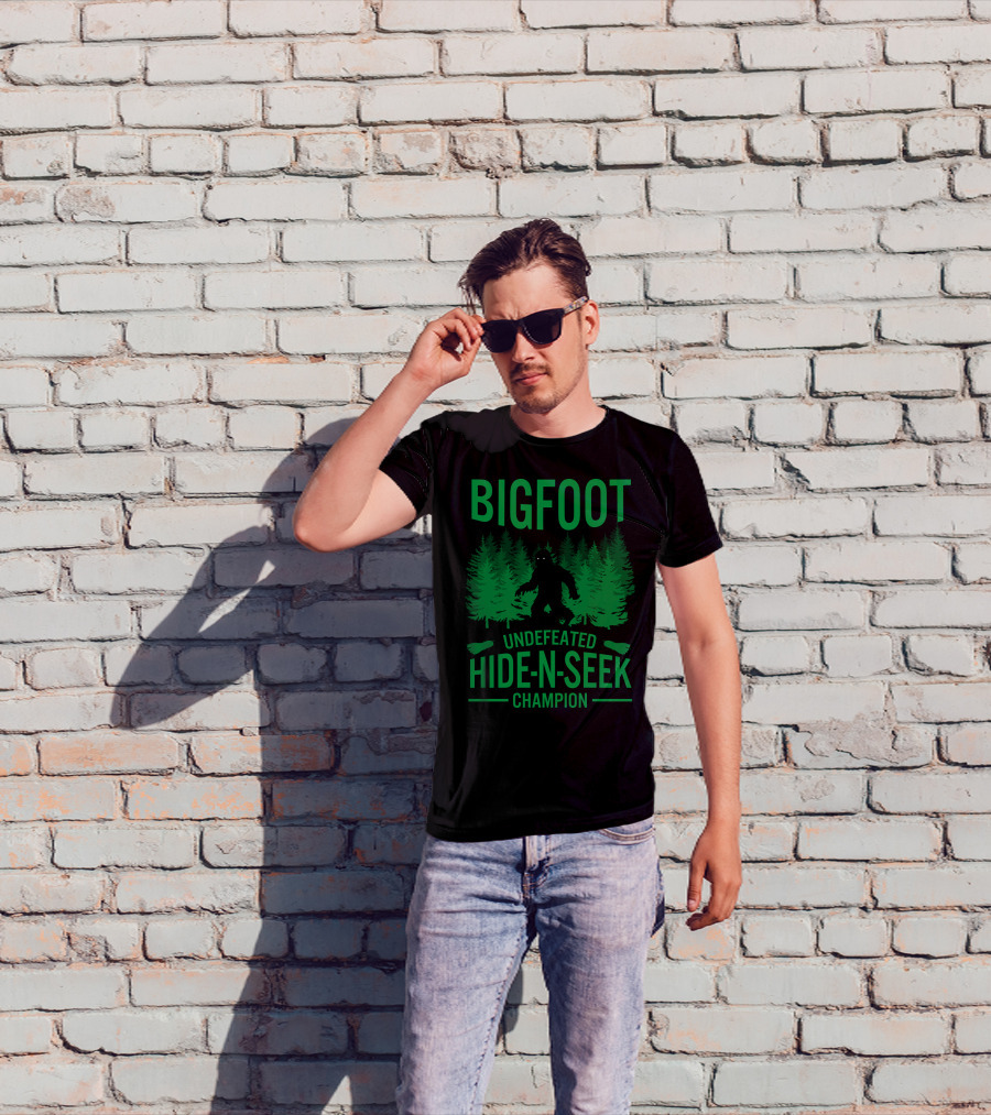 Bigfoot Undefeated Hide-N-Seek Champion T-Shirt
