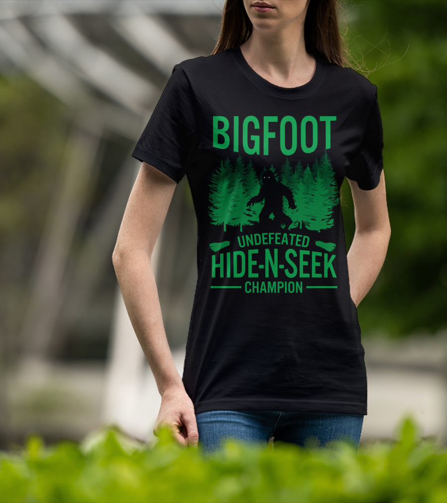Bigfoot Undefeated Hide-N-Seek Champion T-Shirt