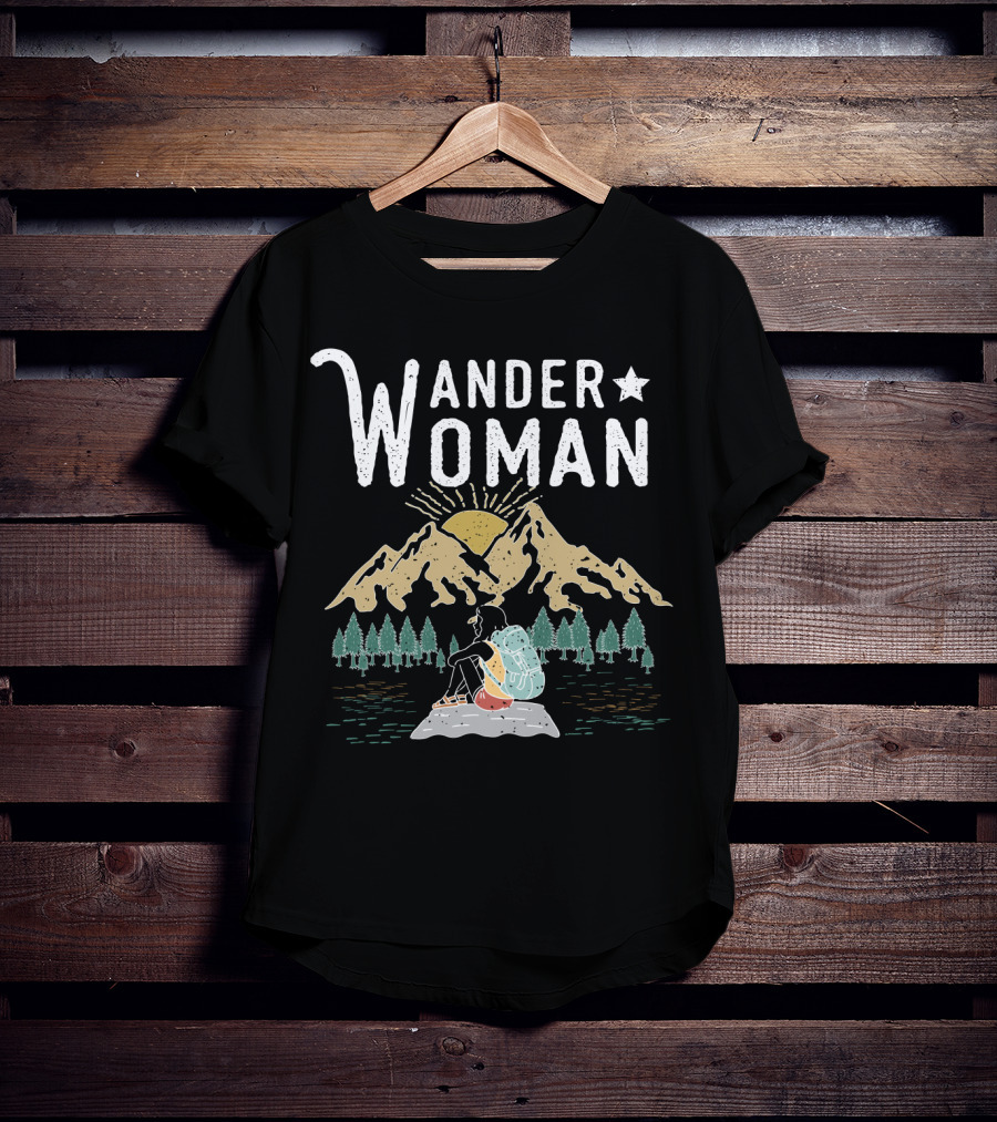 Wander Woman Mountain Hiking Adventure T-Shirt
