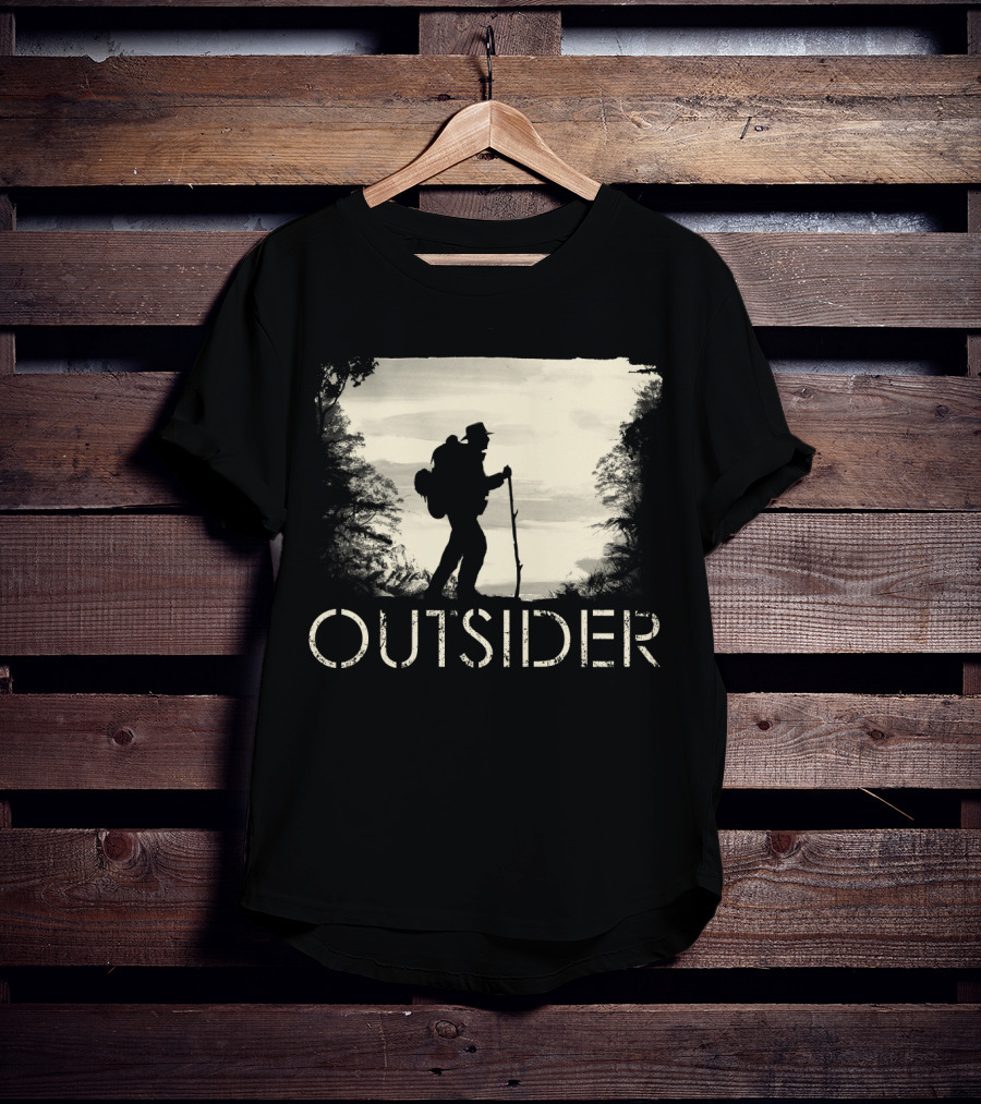 Outsider Hiking Adventure Silhouette Forest T-Shirt