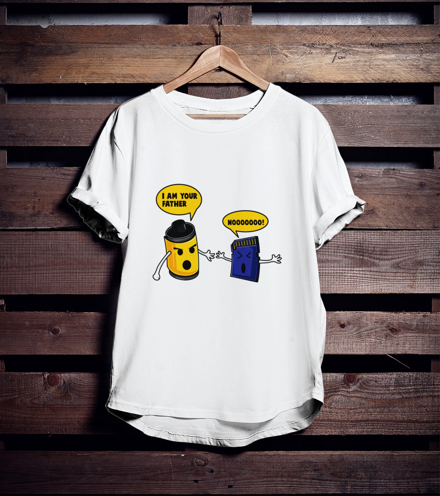 I Am Your Father Nooooooo Photography Film SD Card T-Shirt