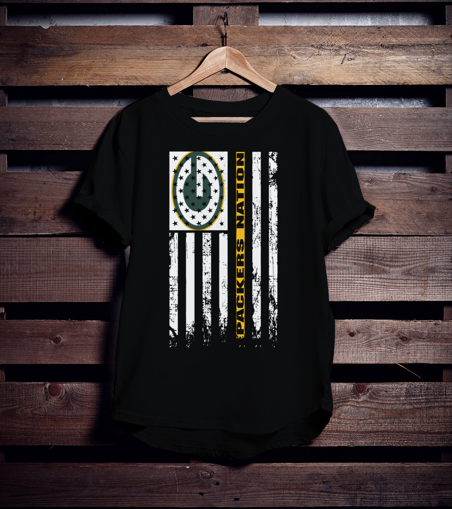 Packers Nation Green Bay Packers Usa Tribute T-Shirt
