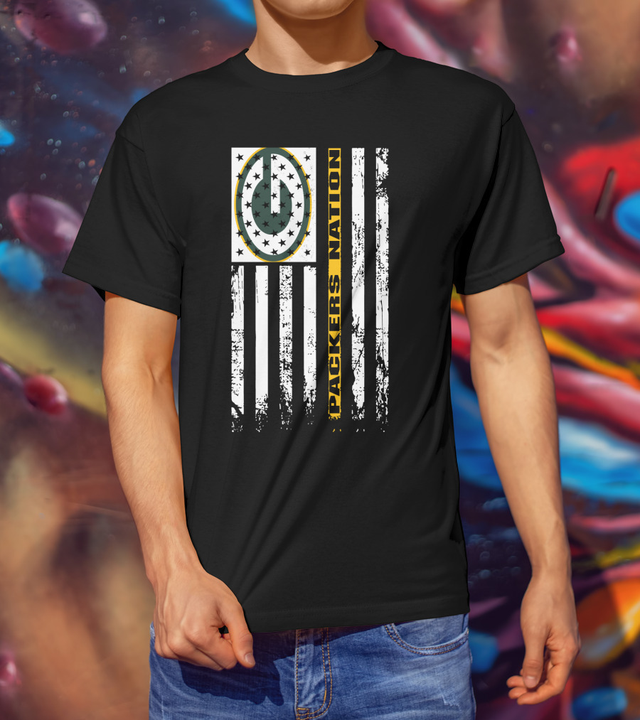 Packers Nation Green Bay Packers Usa Tribute T-Shirt