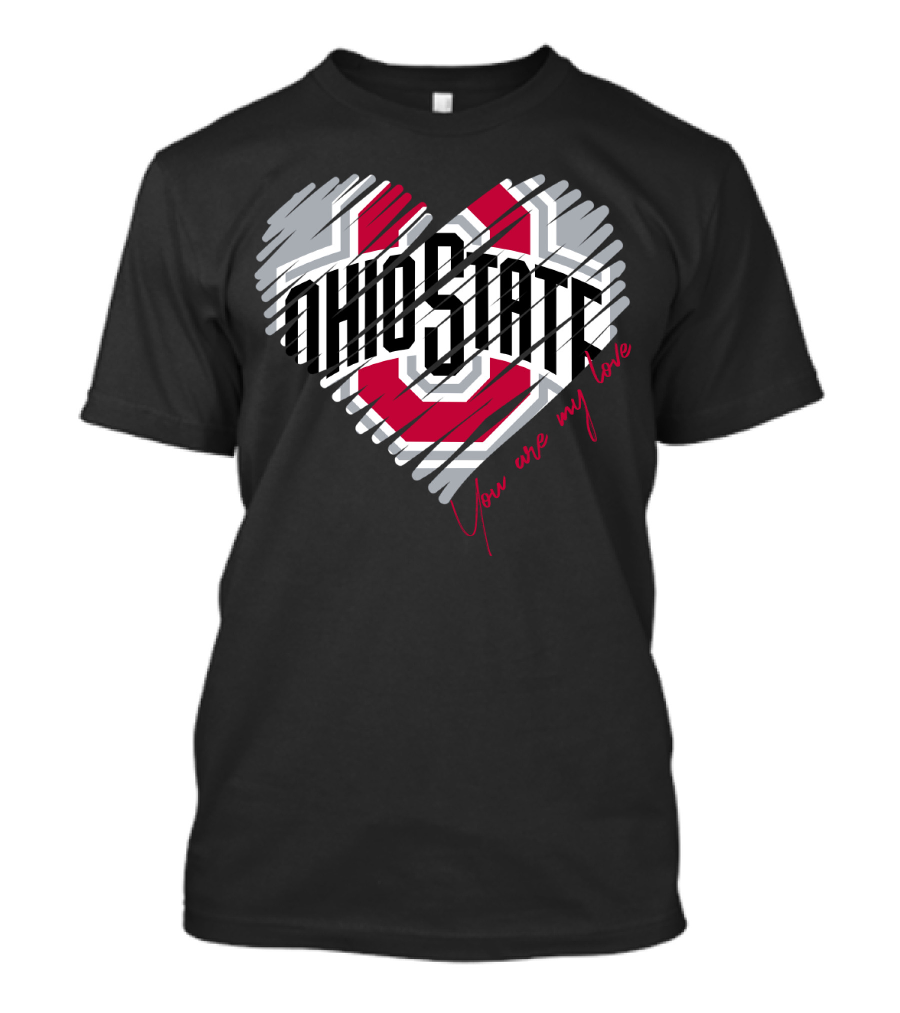 Ohio State Buckeyes You Are My Love Heart T-Shirt