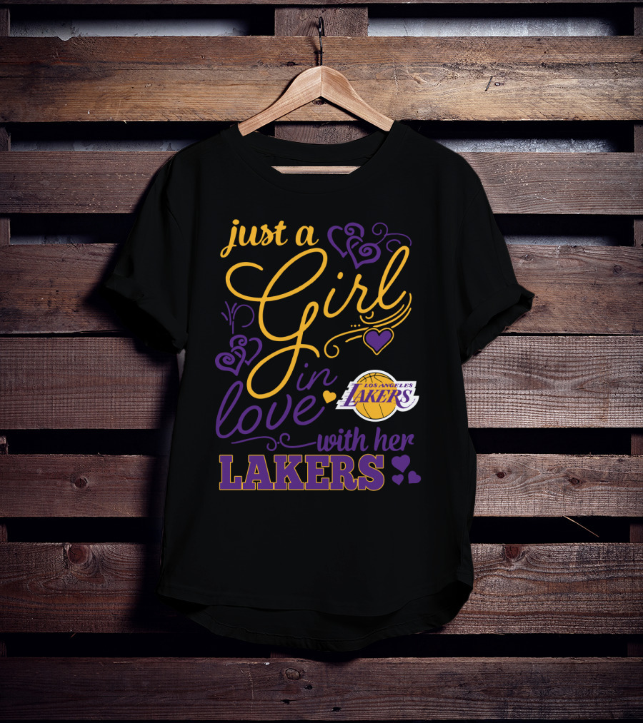 Just A Girl In Love With Her Los Angeles Lakers T-Shirt