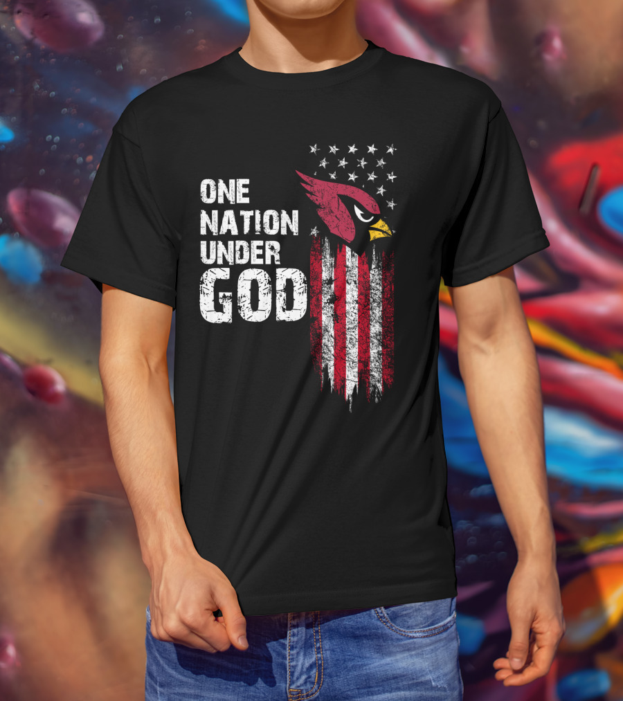 One Nation Under God Cardinals Fans T-Shirt