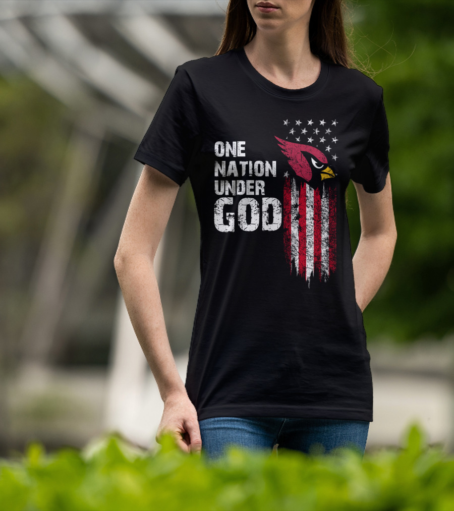 One Nation Under God Cardinals Fans T-Shirt