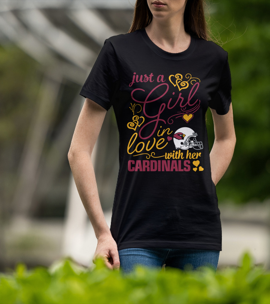 Just A Girl In Love With Her Cardinals T-Shirt