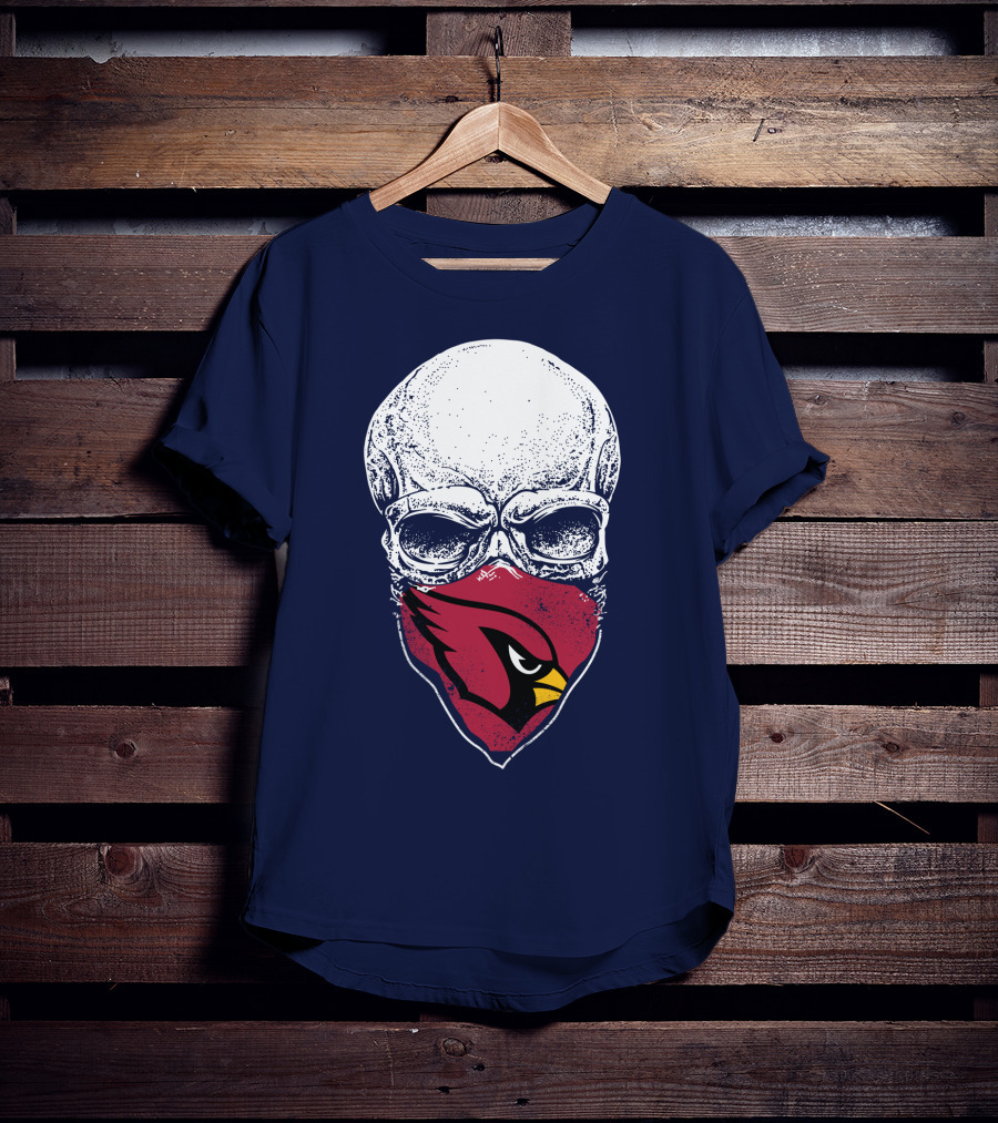 Cardinals Fans Skull Bandana T-Shirt