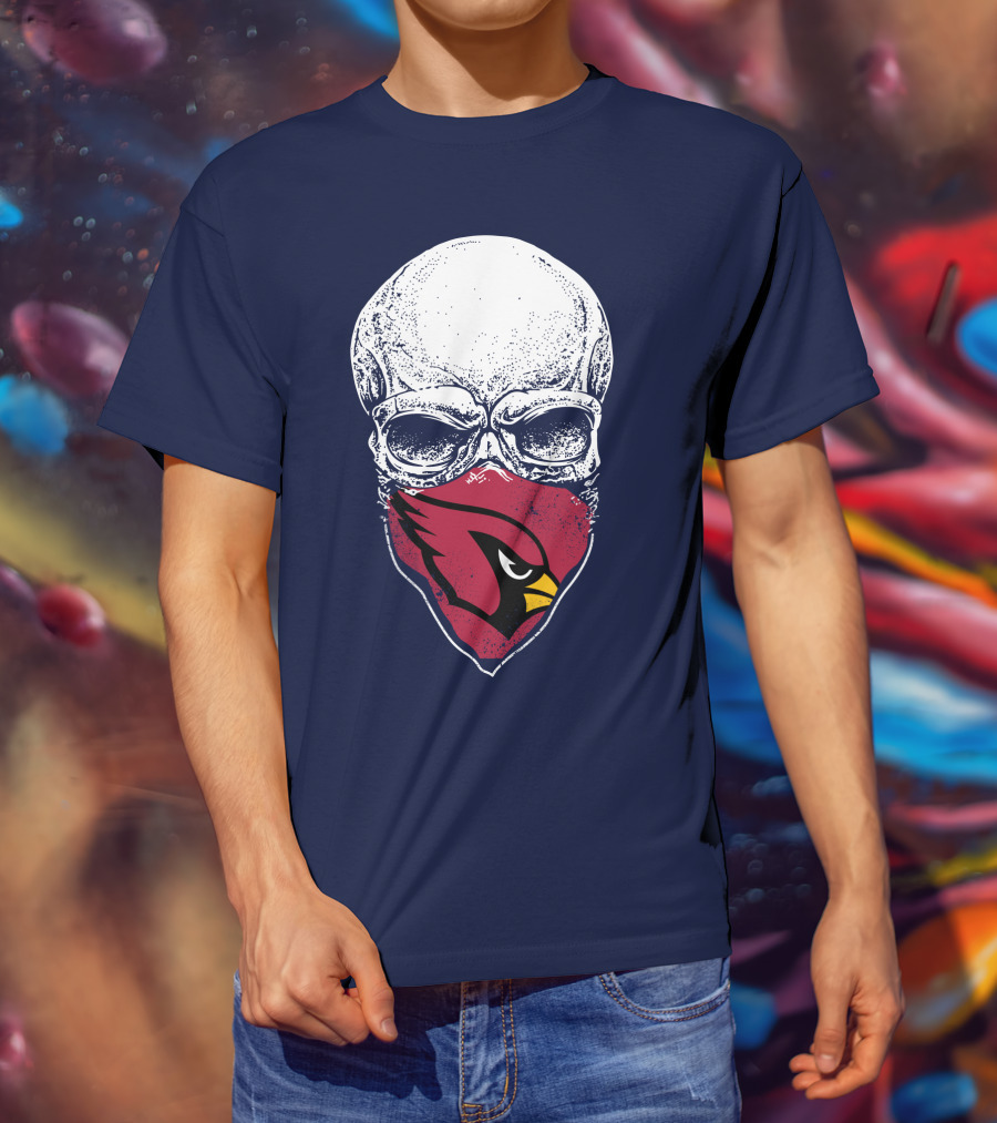 Cardinals Fans Skull Bandana T-Shirt