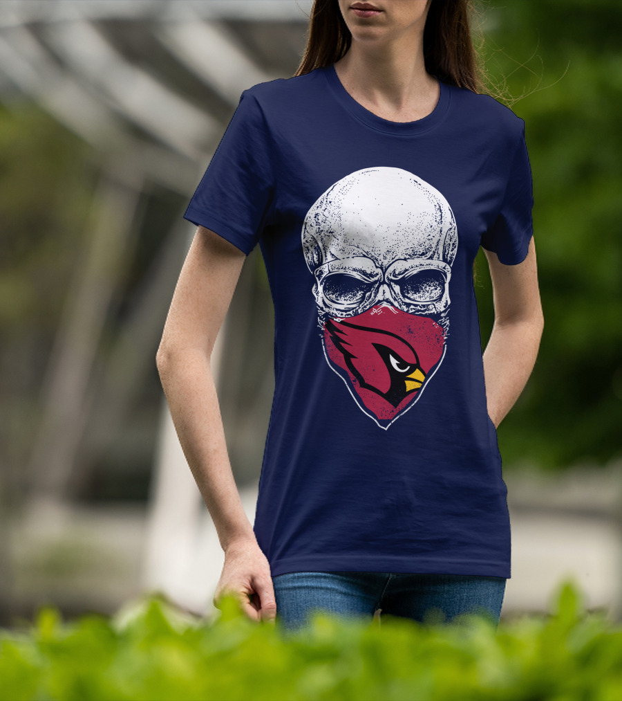 Cardinals Fans Skull Bandana T-Shirt