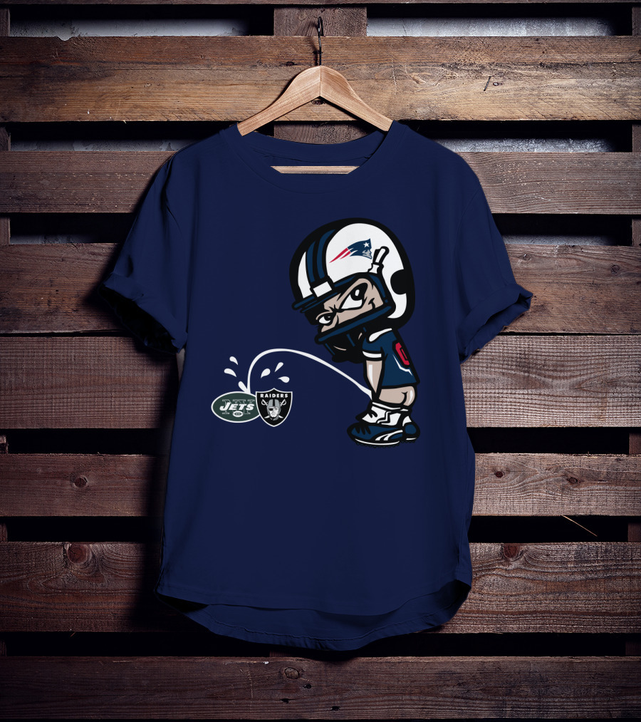 New England Patriots Jets Raiders Rivalry T-Shirt