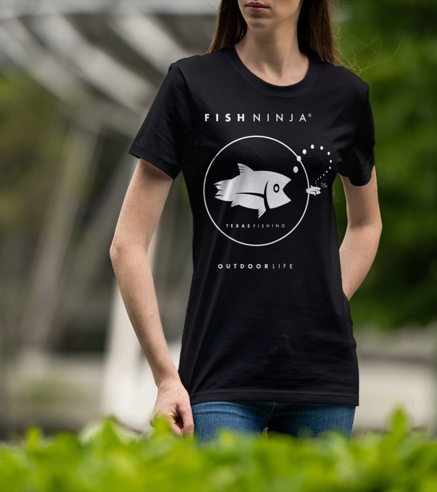 FISH NINJA Texas Fishing Outdoor Life T-Shirt