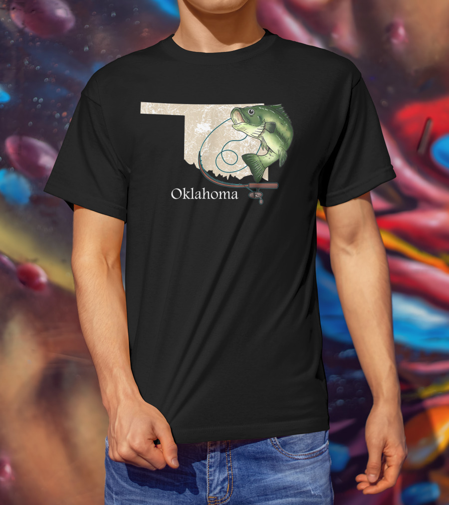Oklahoma Fishing Fisherman Funny Fish Gear T-Shirt
