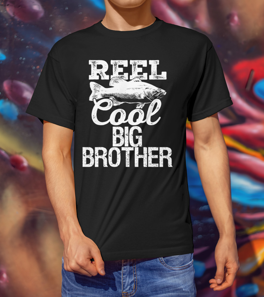 Reel Cool Big Brother Fishing Outdoor Angler Iconic T-Shirt