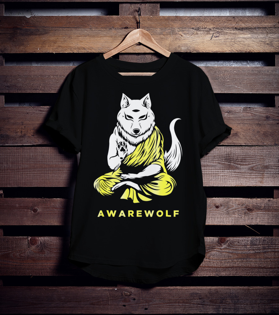 AWAREWOLF Best Yoga And Werewolf Lover T-Shirt