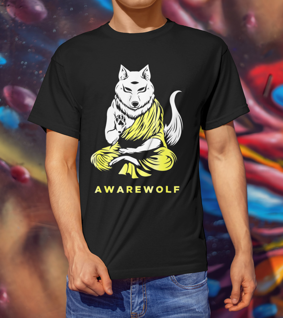 AWAREWOLF Best Yoga And Werewolf Lover T-Shirt