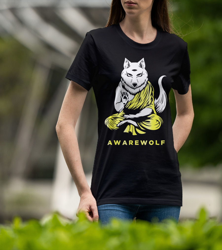AWAREWOLF Best Yoga And Werewolf Lover T-Shirt