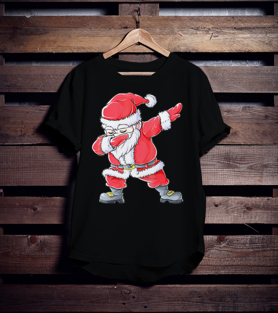 Christmas Santa Dabbing Kids Girls T-Shirt