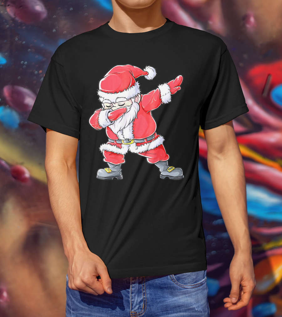 Christmas Santa Dabbing Kids Girls T-Shirt