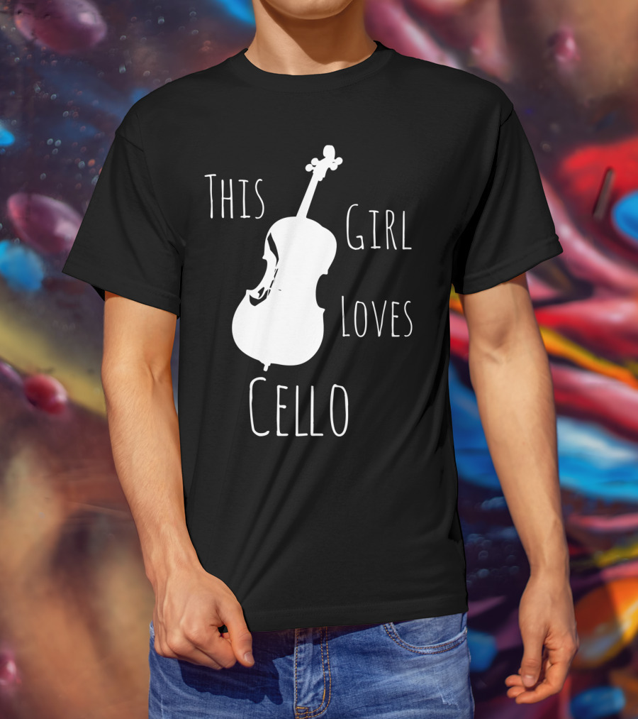 This Girl Loves Cello Fun Cute Girls Clothing T-Shirt