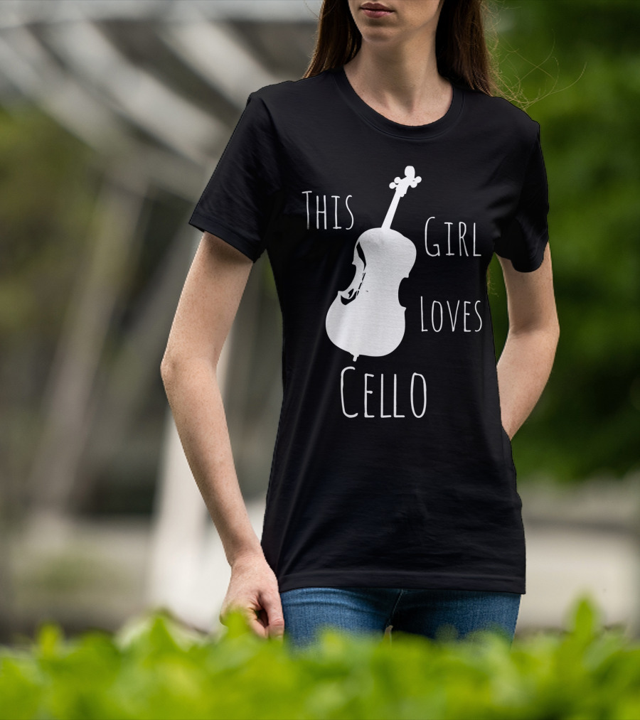 This Girl Loves Cello Fun Cute Girls Clothing T-Shirt