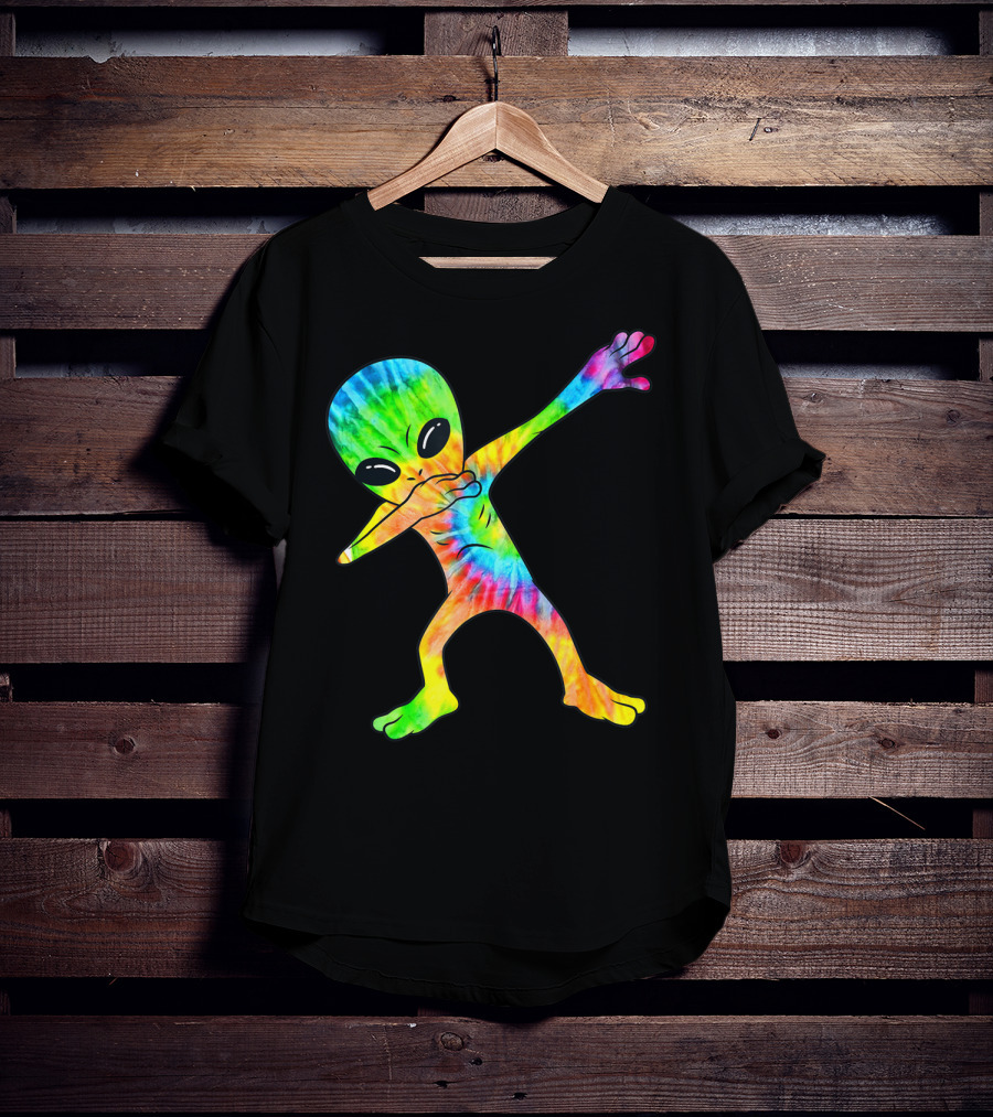 Tie Dye Dabbing Alien T-Shirt