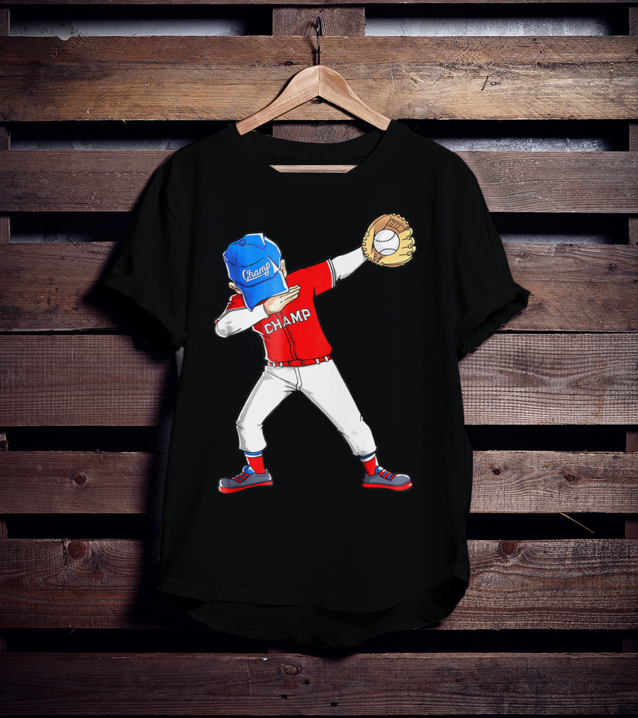 Champ Dabbing Baseball Dab Dance T-Shirt