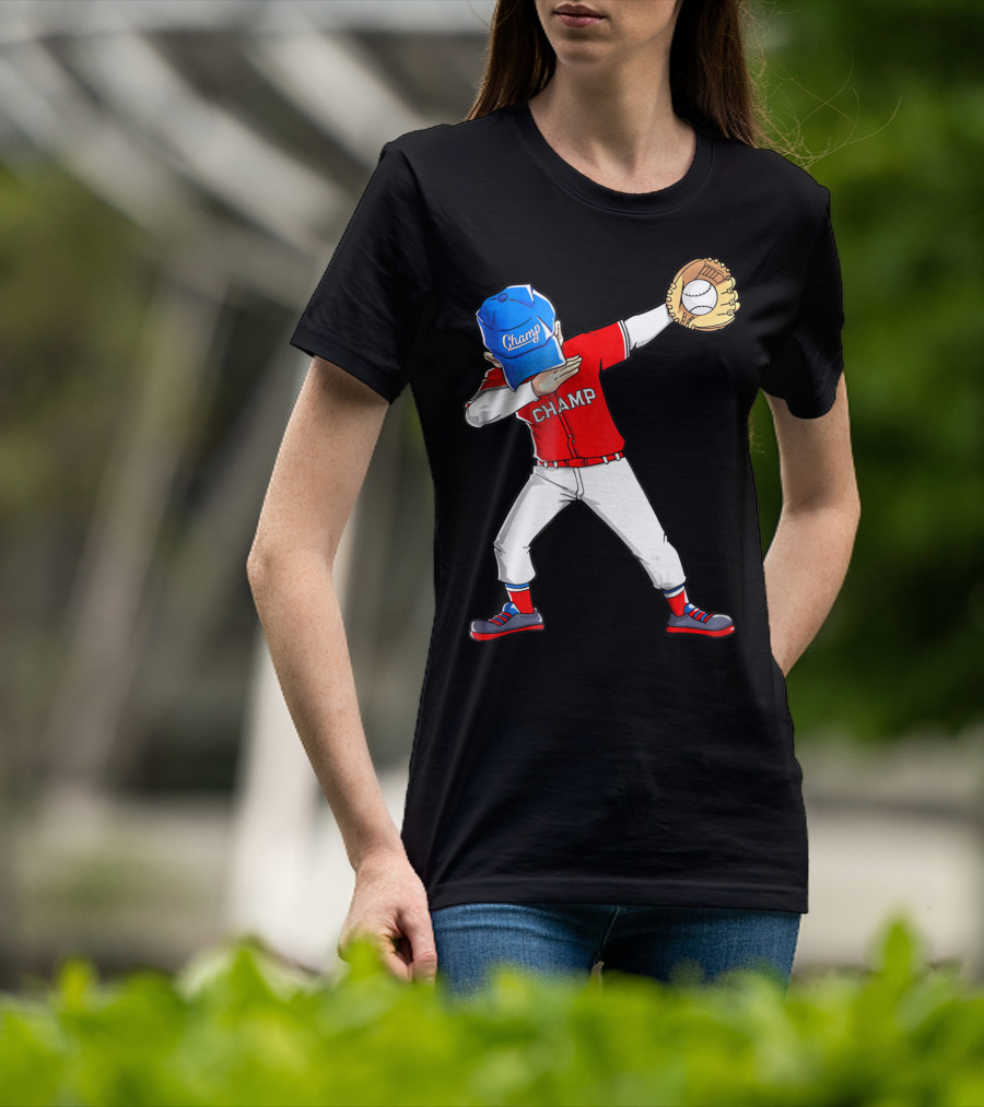 Champ Dabbing Baseball Dab Dance T-Shirt