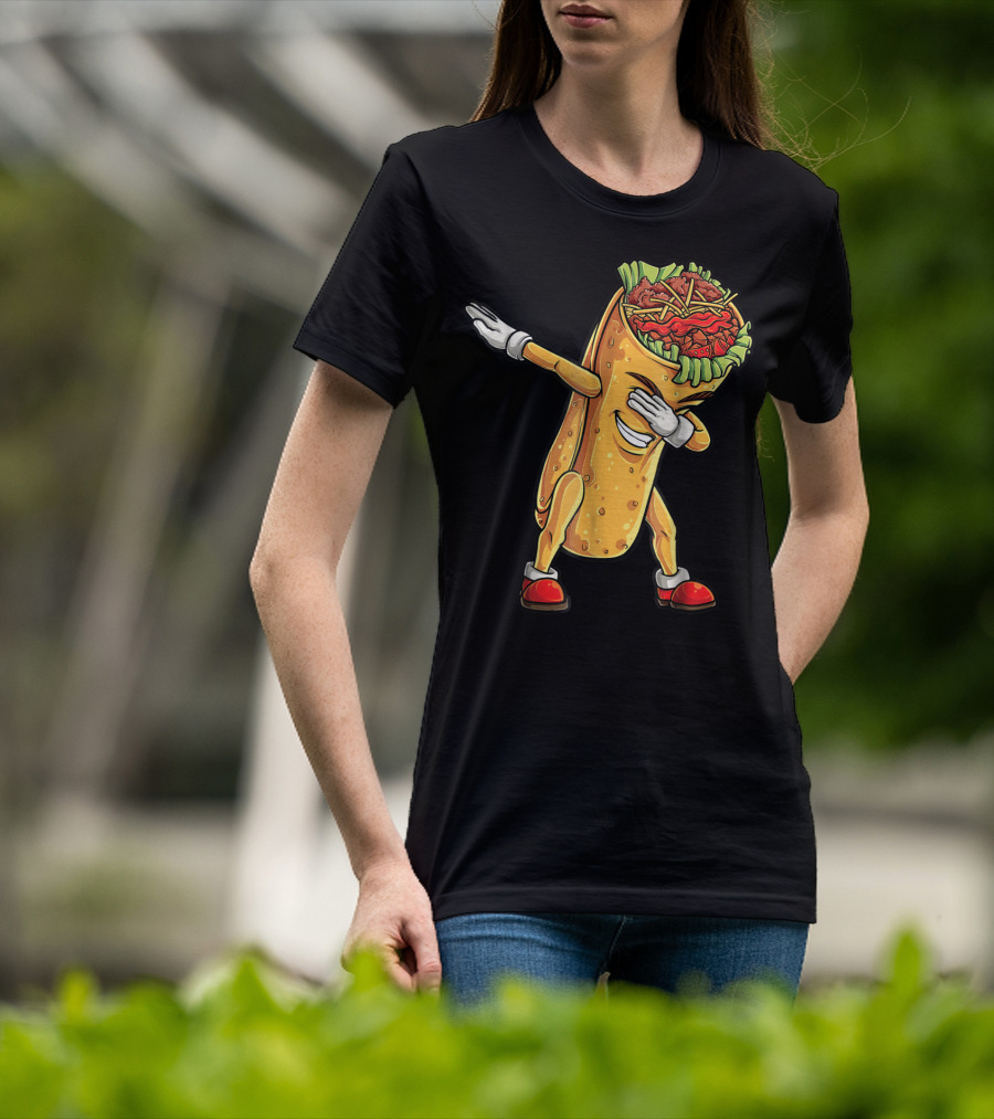 Dabbing Burrito Celebration Cinco De Mayo T-Shirt