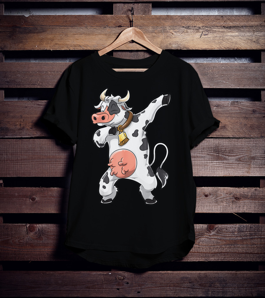 Dabbing Cow Dance Funny Cows Farm Farmer Dab T-Shirt