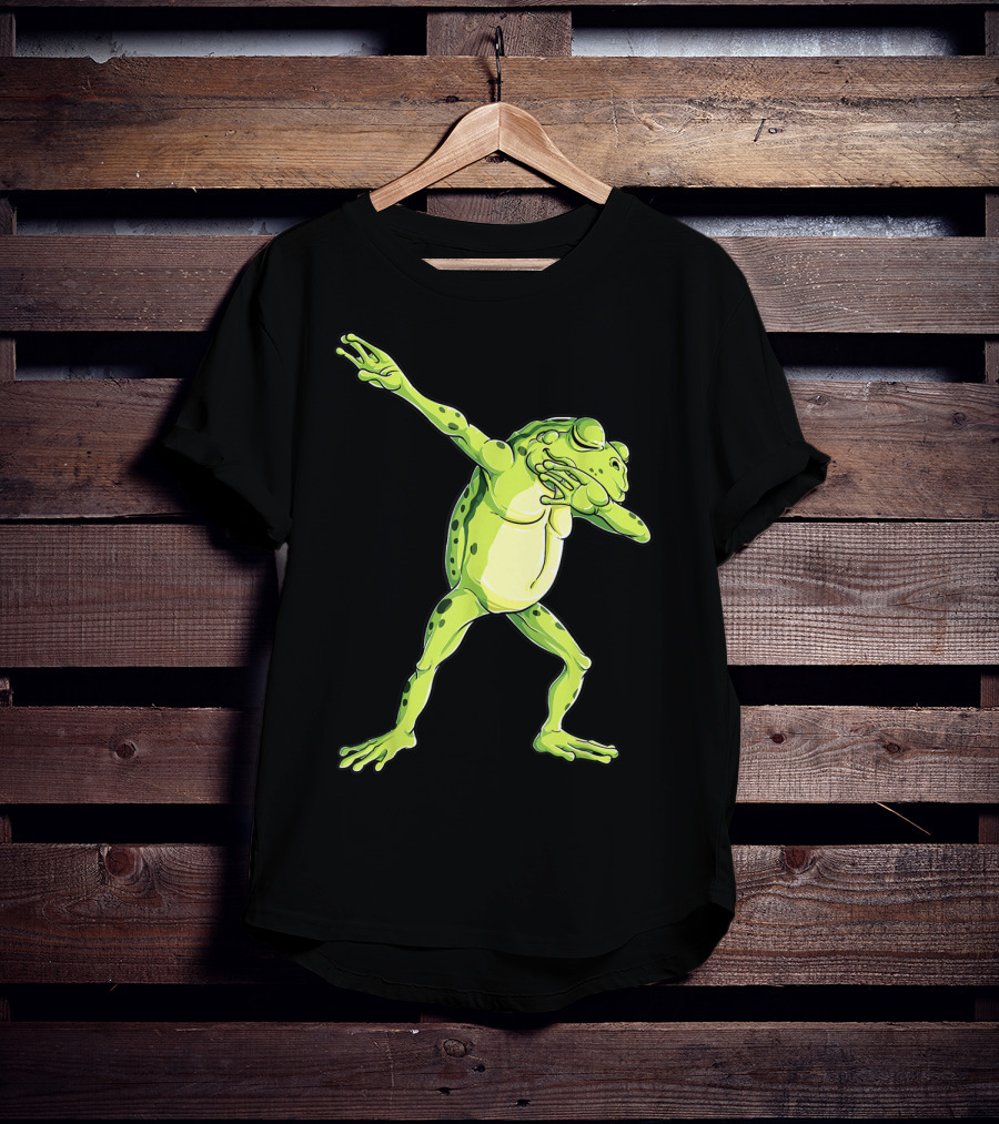 Kids Funny Dabbing Frog Animal Dab T-Shirt