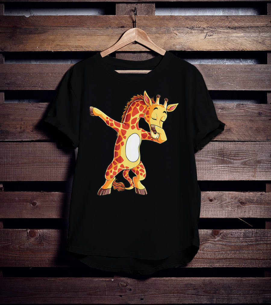 Funny Dabbing Giraffe Dance Pose Giraffes Dab T-Shirt