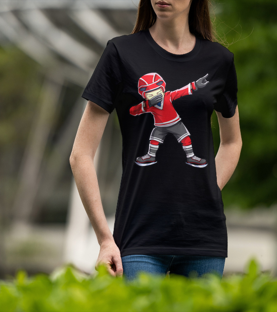 Dabbing Hockey Player Boys Men Kids Dab Squad T-Shirt