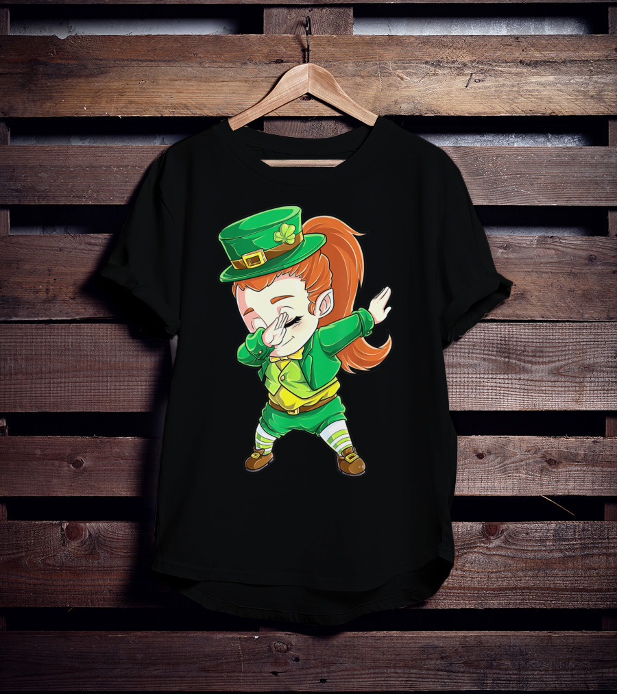 Dabbing Leprechaun St. Patrick's Day Animation T-Shirt