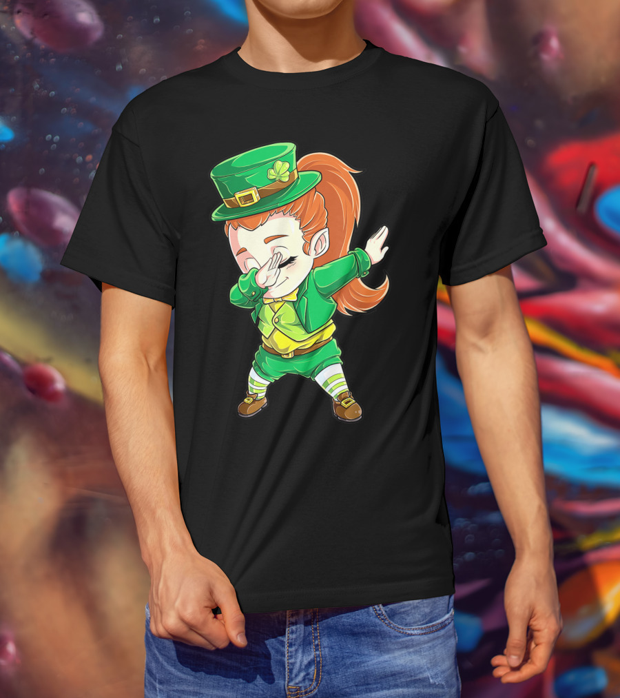 Dabbing Leprechaun St. Patrick's Day Animation T-Shirt