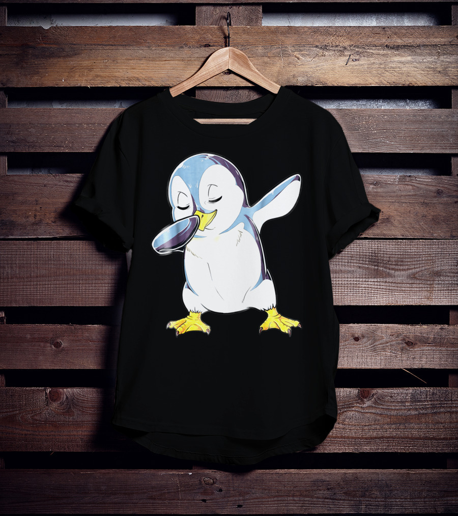 Dabbing Penguin Kids Boys Funny Dab Dance Bird Cute Fun T-Shirt