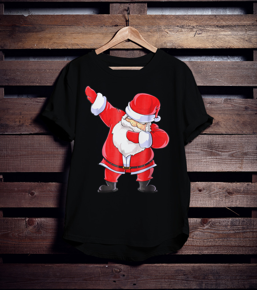 Santa Claus Dabbing Christmas Funny Dab T-Shirt