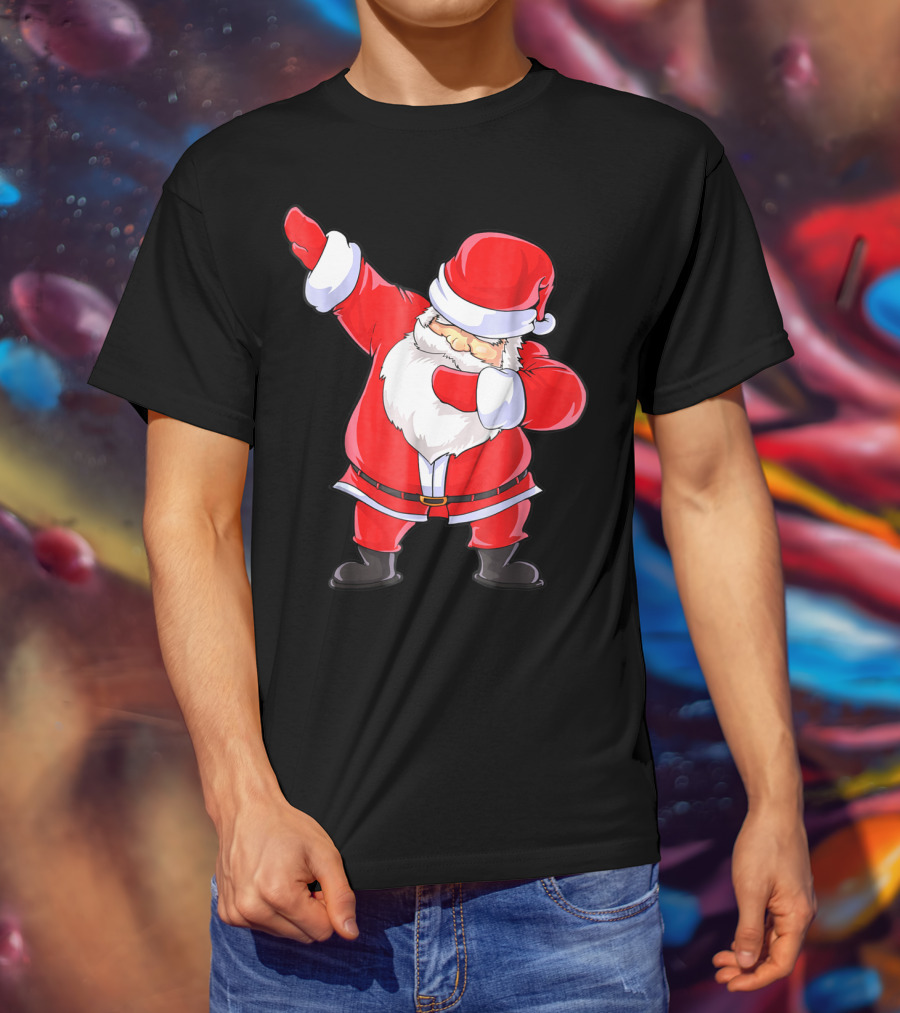 Santa Claus Dabbing Christmas Funny Dab T-Shirt