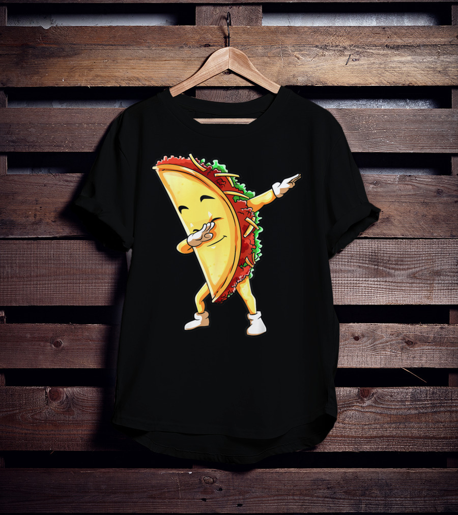 Dabbing Taco Funny Cinco De Mayo Mexican Food Lover Dab T-Shirt