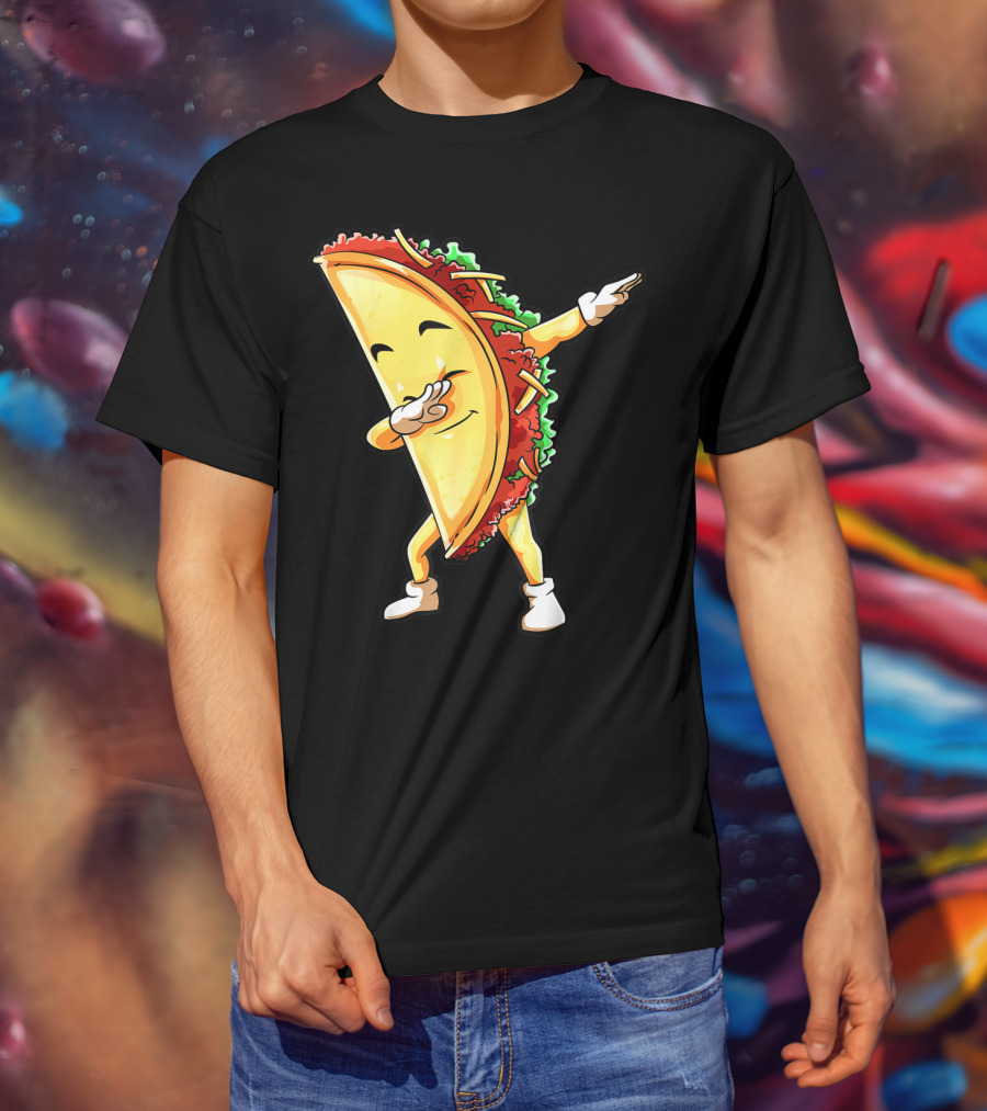 Dabbing Taco Funny Cinco De Mayo Mexican Food Lover Dab T-Shirt