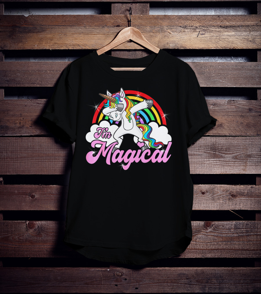 I'm Magical Dabbing Unicorn Rainbow T-Shirt