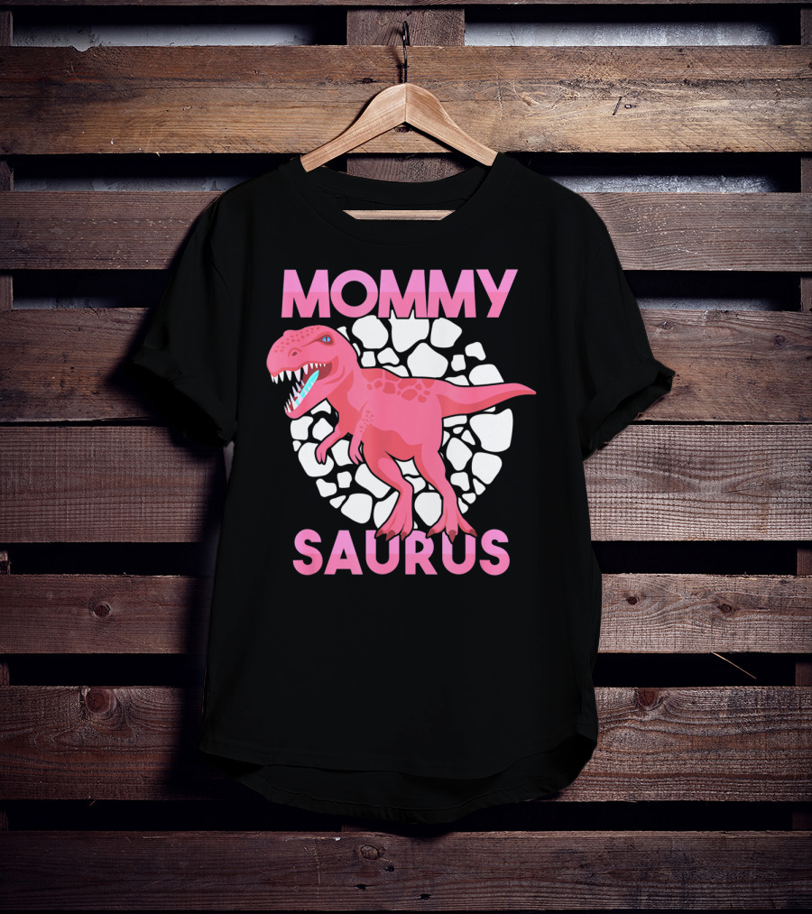 Mommy Saurus Dinosaur Lover Tyrannosaurus Rex Family T-Shirt