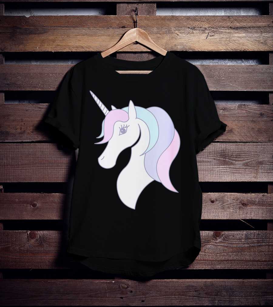 Fabulous Unicorn Pastel Colors For Women Girls T-Shirt