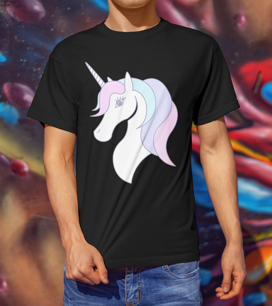 Fabulous Unicorn Pastel Colors For Women Girls T-Shirt